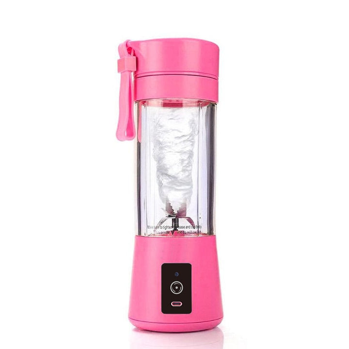 Pink Portable Electric Juicer