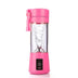 Pink Portable Electric Juicer