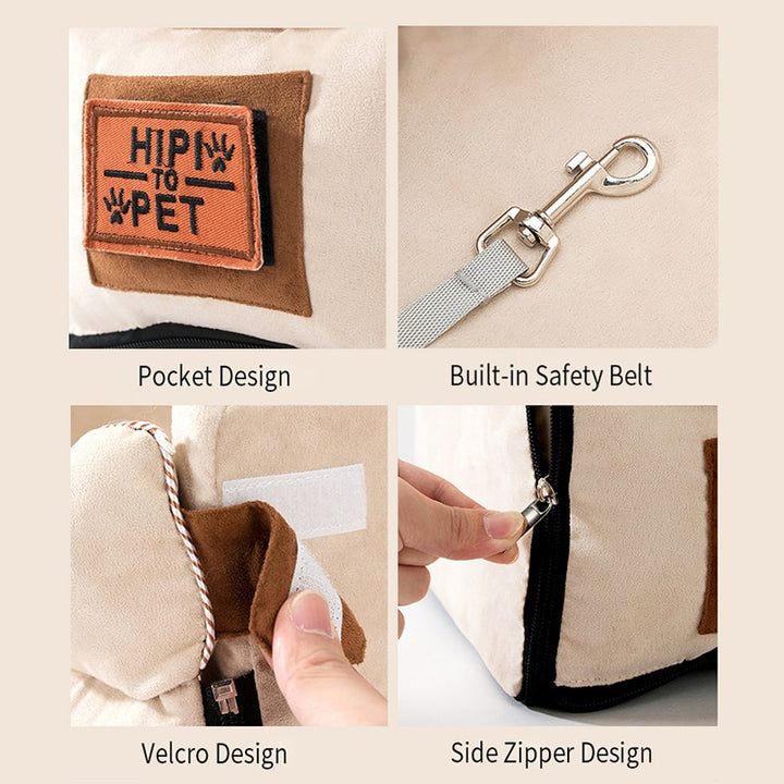 Portable Pet Bed For Car Travel